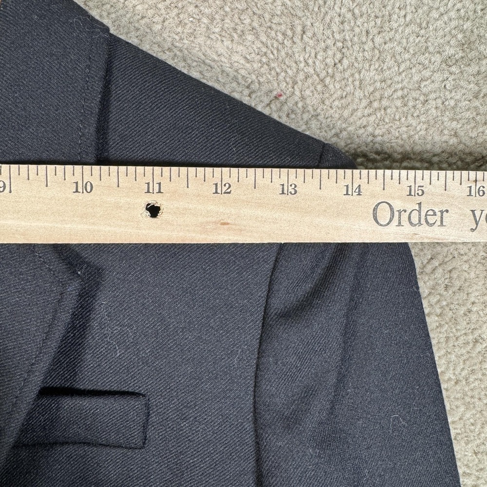 J. Crew Schoolboy Blazer Womens 2 Black Wool Twill Gold Button Lined Jacket - Picture 8 of 13